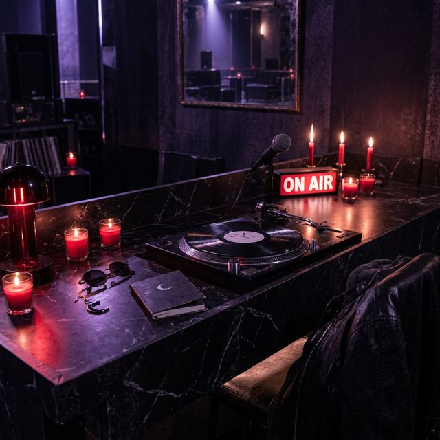 The empty booth, the record still spinning